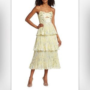 Self-Portrait
Metallic Jacquard Midi Dress